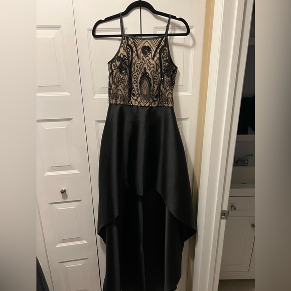 High low sequins silk dress size 7 - Picture 2 of 4